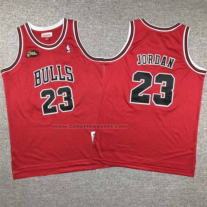 Maglia Bambino Chicago Bulls Michael Jordan #23 Mitchell & Ness 1997-98 NBA Finals Rosso